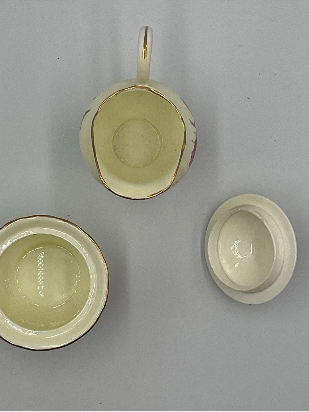Vintage Royal Stewart Stevenson England Bone China Creamer & Sugar Set Roses
